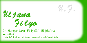 uljana filyo business card
